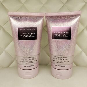 A Thousand Wishes ✨️ Set of 2 Exfoliating Glow Body Scrubs Bath & Body Works